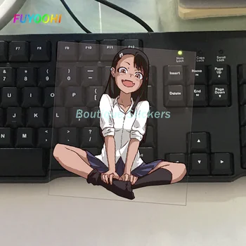 FUYOOHI Exteriér/Ochrana Boutique Nálepky Roztomilé Anime Girl Graffiti Obtlačky Nepremokavé Auto Nálepku 13 cm