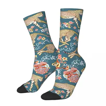 Gepard Kartoun Farebné A Výstredné Kawaii Ponožky Nakupovanie Cartoon Vzor Ponožky