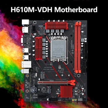 H610M-VDH Doske LGA1700 64GB DDR4 Pamäte Podpora 12. Generácie Procesora i3 i5 i7