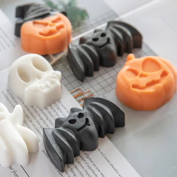 Halloween Ručne vyrábané Mydlo Sviečka formy tekvica tvar pre fondant cake dekorácie vôňou Mydla formy
