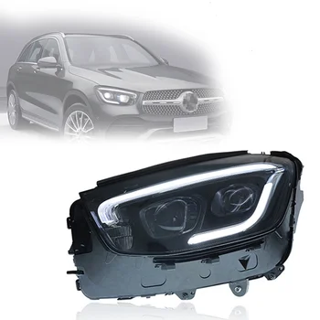 Hlava Ľahká čelová Lampa Full Led Reflektor Svetlomet Montáž Na Mercedes Benz GLC Triedy 2016-2019 W253 GLC200 GLC260 GLC300