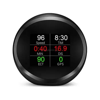 Hlavu Hore Rýchlomer Zobrazenie Rýchlosti Digitálneho HUD čelné Sklo Rýchlosť Alarm Meter