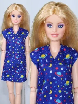 Hviezdne Nebo 1/6 BJD Doll Oblečenie Modré Šaty Pre Barbie, Oblečenie Pre Barbie, Oblečenie, plesové Šaty, 11.5