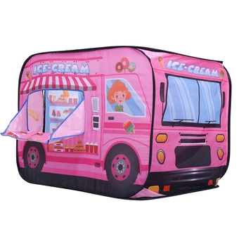Ice Cream Truck Deti Hrať Stan - Skladacia Vnútorné A Vonkajšie Divadlo Pre Batoľatá, Chlapci A Dievčatá