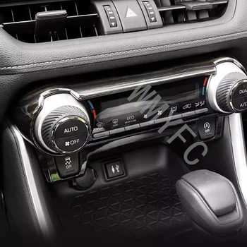 Interiéru vozidla stredovej Konzoly klimatizácia AC Prepnúť Tlačidlo Panel Kryt Výbava Interiérové Doplnky Pre Toyota RAV4 XA50 2019-2023
