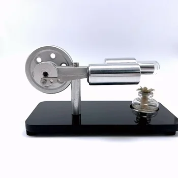 Jeden Valec Stirling Motor Kovové Mini Generátor Externé Spaľovacieho Motora Fyzikálne Experimenty Hračka Darček
