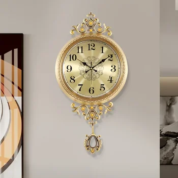 Jedinečné Originálne Nástenné Hodiny Retro Luxusné Klasická Veľká Veľkosť Nástenné Hodiny Moderná Obývacia Izba Kovov Ročník Art Reloj Porovnanie Domova