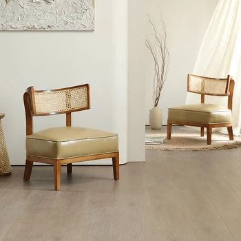 Jediný človek, ratanový tkané pohovka kreslo kombinácii masívneho dreva Nordic voľný čas stoličky