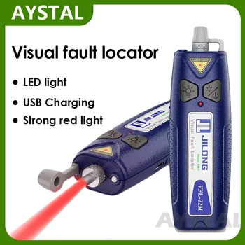 JILONG FTTH VFL Optického Vlákna 3A Laser Mini Visual Poruchy Locator 650nm S LED Svetlom 10mW 20mW 30mW Až 30 km