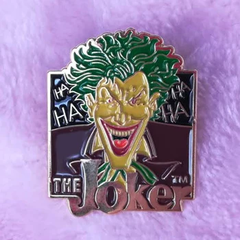 Joker Úsmevom smalt pin Americký psychologický thriller filmový brošňa