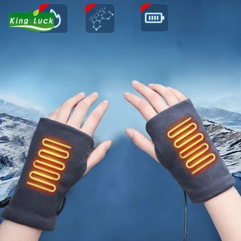 Kráľ Šťastie USB Rukavice bez prstov rukavice zimné rukavice Zimné rukavice žena Bezprstové rukavice Glovess dámske rukavice