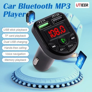 LED Auto 5.0 Bluetooth, MP3 Pripojenie Nabíjačky Auto Prehrávač Hudby Dual USB Nabíjanie 3.1 Mobilné handsfree, Hlasová Navigácia NOVÉ