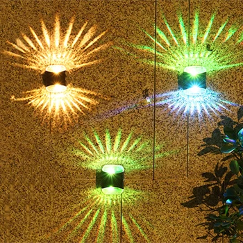 LED Solárne Lampy Hore a Dole Svetelné Svietidlá Nástenné Svietidlo Outdoor Záhrada Nádvorie Dekorácie Nepremokavé Okolia Nočné Svetlo