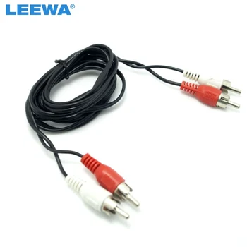 LEEWA 2-RCA Male na 2-RCA Samec Pripojenie Audio Kábla #CA3822