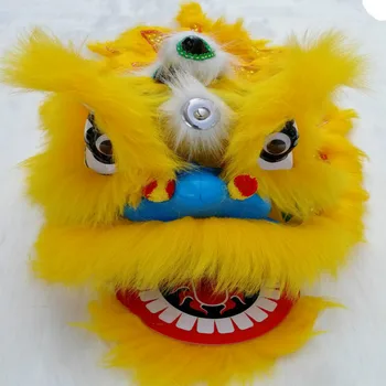 Lev Tanečný Kostým Maskota Čínsky Čistá Vlna Južnej Lev Pre Dve Deti, Hračky, Oblečenie, Reklamné Karneval, Halloween Vianoce