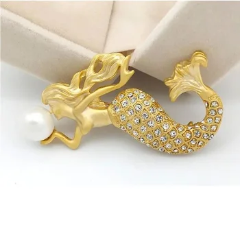 luxusné Módne morská víla brošne elegant pearl brošňa šperky pre ženy 2023