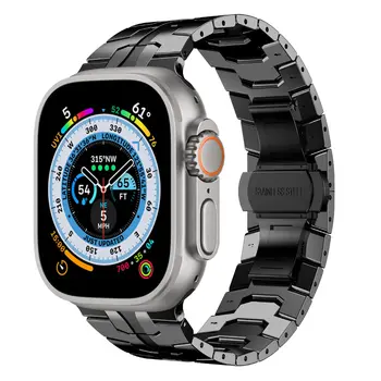Luxusné popruh Pre Apple hodinky kapela 45 mm 44 mm 49 mm 42mm 41mm 40 mm 38 mm Kovový Náramok z nerezovej ocele iWatch Series 7 8 SE 3 Ultra