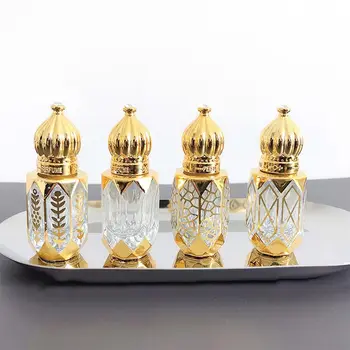 Luxusný Štýl Zlaté Roll-on Esenciálny Olej, Fľaša Parfum Kontajner Parfum Fľašu Fľašiach Prázdna Fľaša