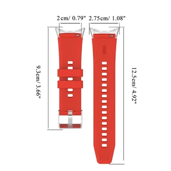 M2EC vhodné na Pixel Smartwatch Sledovať Nastaviteľné-Band Popruh Kremíka Náramok Pás-Náramok oteruvzdornosť Priedušná-Slučky 20 mm