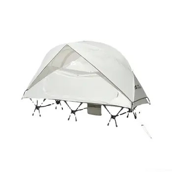 Marca rozkladací stan outdoor camping jednu osobu, ultra ľahké skladanie rainproof príslušenstvo priedušná moskytiérou