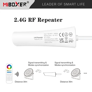 Miboxer 2.4 G RF Repeater RP1 Vodotesný IP67 2.4 G Diaľkového Signálu a Prijímač AC110V 220V