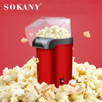 Mini Popcorn Maker Oil-free Air Kukurica Stroj Automatické Domácnosť, Kuchyňa Popcorn Stroj pre Deti Vianočný Darček 1200W