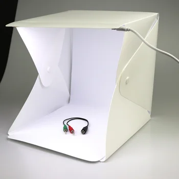Mini Skladacie Lightbox Fotografie Photo Studio Softbox LED Svetlo Mäkké Box Kamera, Foto Pozadie Box Štúdiové Osvetlenie Stan Kit