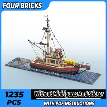 Moc Tehly Vojenské Model Orca - Čeľuste Útek Loď Technológie Modulárny Bloky Darčeky, Vianočné Hračky DIY Sady Montáž