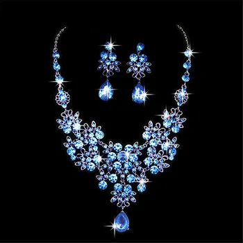 Motýľ Drop Náhrdelníky Náušnice Set, Svadobné Šperky, Svadobné Doplnky, High-grade elektrolyticky pokrývajú Zliatiny Šperky Pre Ženy