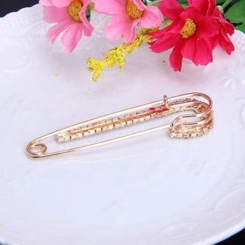 Módne Ženy Crystal Klopě Pin Zlato Chytiť Šatku Brošňa Kolíky Šperky, Dekorácie Kolíkmi pre Dospelých Drop Shipping
