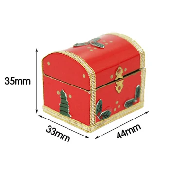 Najnovšie 1:12 Miniatúrne Vianočné Box Darček Domček Pre Bábiky Diy Bábika Dom Dekor Príslušenstvo