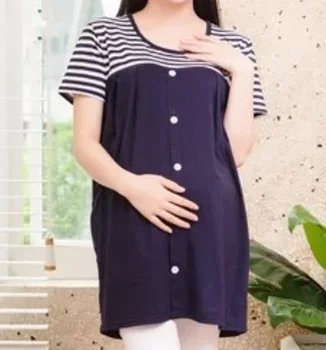 Nakladanie 2023 Oblečenie Mama Nové Veľké zelené Veľkosť Dievča Tehotné T-Shirt Zábavné Dieťa Materskej