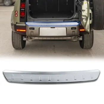 Nerezová Oceľ Čierna/Strieborná Auto Zadný Nárazník Dosku Krytu Výbava Nálepky Auto Príslušenstvo Land Rover Defender 90 110 2020-2023