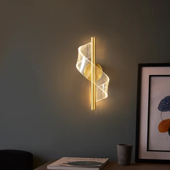 Nordic LED Nástenné svietidlo 110V 220V Obývacia Izba, Spálňa, Nočné Svetlo Vnútorné Uličkou LED Nástenné Svietidlo Domáce Dekorácie na Stenu Sconce Svetlo