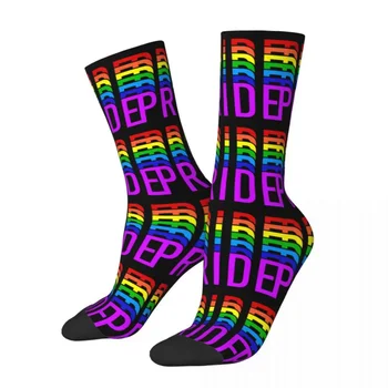 Nové pánske Ponožky Harajuku Dúhový Pride Ponožka Polyester Lgbt Gay Yaoi Vysoko Kvalitné dámske Ponožky Jar Leto Jeseň Zima