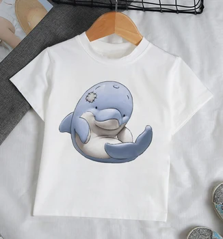 Nový Roztomilý Detský Oblečenie Ocean Dream Dievčatá Módne Topy Dolphin T Shirt Chlapcov Dizajn Tričko Femme Kolo Krku Detské Oblečenie Baby Čaj