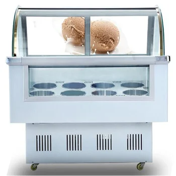 Nový veľkokapacitný Mraznička Obchodné Ice Cream Displej Kabinetu Multifunkčné Pevného Ice Cream Kabinetu 215W