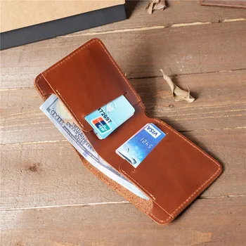 NT007 pánske Peňaženky, Kožené Billfold Slim Cowhide Kreditnej Karty/preukazu totožnosti Držiteľov Vložky Mince Peňaženky Luxusný Business Skladacia Peňaženka