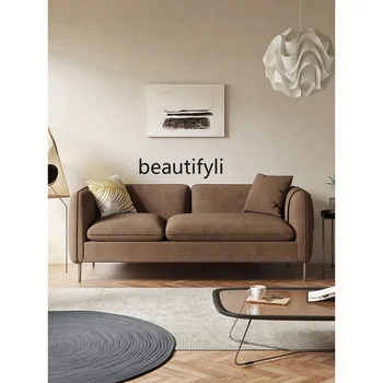 Nábytok Nordic Light Luxusné Technológie Handričkou Gauč Textílie Obývacia Izba Jednoduchý Moderný Malý Byt Retro Model Designer