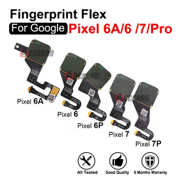 Odtlačkov prstov, Tlačidlá Flex Kábel Pre Google Pixel 7 6 Pro 6Pro 6A 7Pro Pôvodné Opravy Dielov