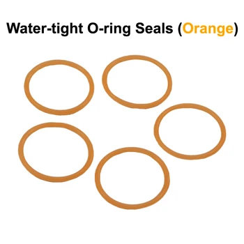 Orange Silikónové Pochodeň O-krúžok Tesnenia pre LED Baterky Nepremokavé