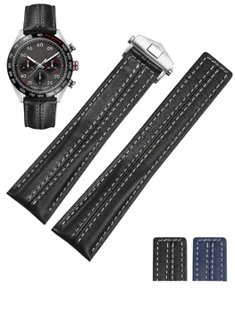 Originálne Kožené Business Sledovať Popruh pre Tag Heuer Cowhide Monako Dedičstvo 6 Mužov Calila Porsche Edition Pohodlné Watchband