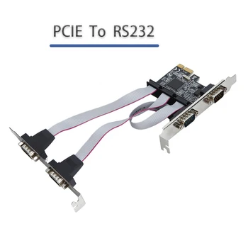 PCI-E Stúpačky Karty Adaptéra rozširujúca karta PCI-E na RS232 sériové karta Rozšírenie Sériové Hra Karty PCI-E Karty, počítačové príslušenstvo