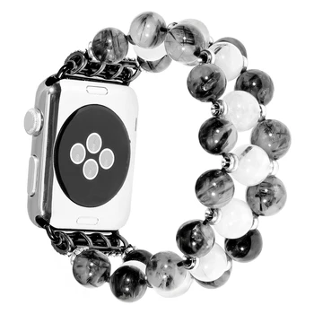 Pearl Elasticstrap Pre Apple hodinky Ultra 49 mm 8 7 45mm 41mm Dámy náramok na zápästie náramok Pre iwatch 6 5 4 3 SE 44 mm 42mm 40 mm