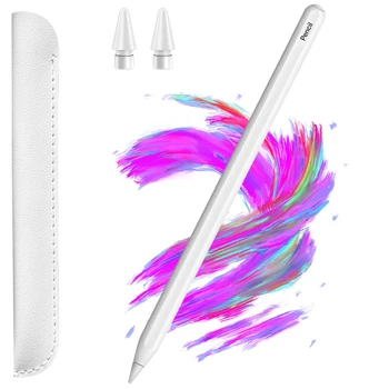 Pre Apple Ceruzka 2. Generácie s Magnetickým Bezdrôtové Nabíjanie iPad, Ceruzky Pro 11/12.9 Vzduchu 4/5 Mini 6 2X Rýchle Nabitie Stylus Pen