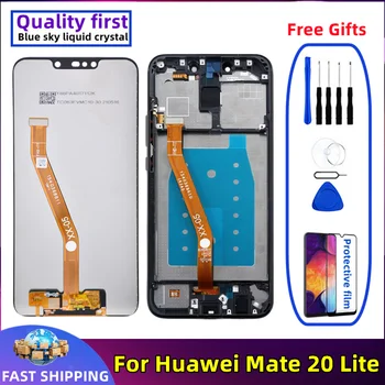 Pre Huawei Mate 20 Lite LCD VNE LX1 L21 LX3 Pôvodné S rámom Displej Mobilného Telefónu Dotykový Displej Digitalizátorom. Montáž Náhradné