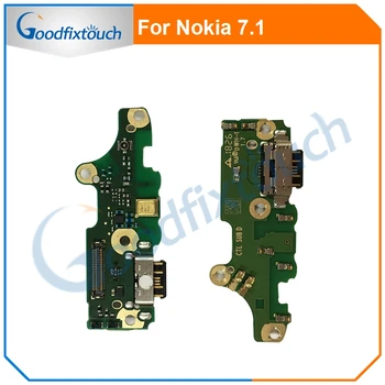 Pre Nokia 7.1 USB Nabíjací Port Dock Konektor Nabíjačky Konektor Rada Flex Kábel, Originálne Náhradné Diely