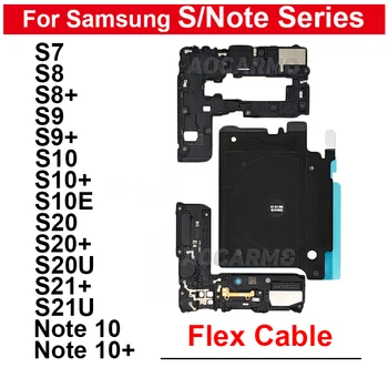 Pre Samsung Galaxy S7Edge S8 S9 S10 S21 Plus Bezdrôtové Nabíjanie Cievka NFC Reproduktor Signálu Antény Doska Plech Kryt