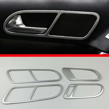 Pre Volkswagen VW TIGUAN 2010-2016 ABS Pearl Chrome Vnútri Interiérové Dvere Rukoväť Kryt Výbava Auto Príslušenstvo Nálepky W4