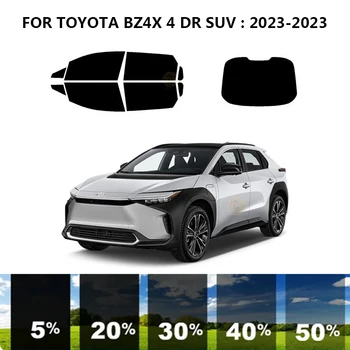 Precut nanoceramics auto UV Okno Odtieň Auta Automobilový Okno Film Pre TOYOTA BZ4X 4 DR SUV 2023